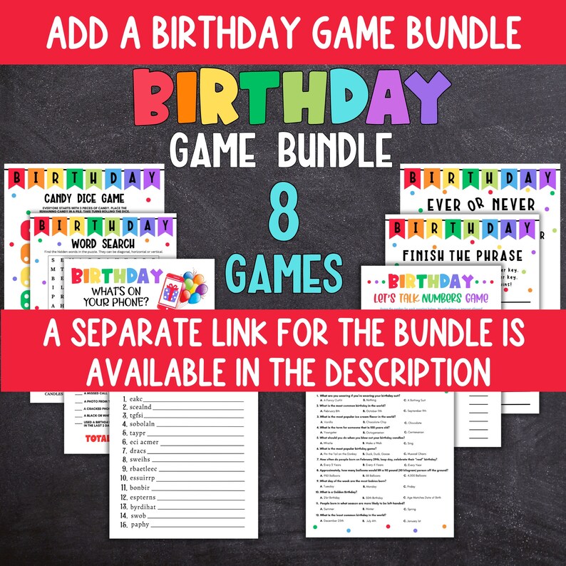 Outdoor Scavenger Hunt for Kids, Printable Birthday Scavenger Hunt for Tweens and Teens, Birthday Treasure Hunt, Scavenger Hunt for Adults image 6