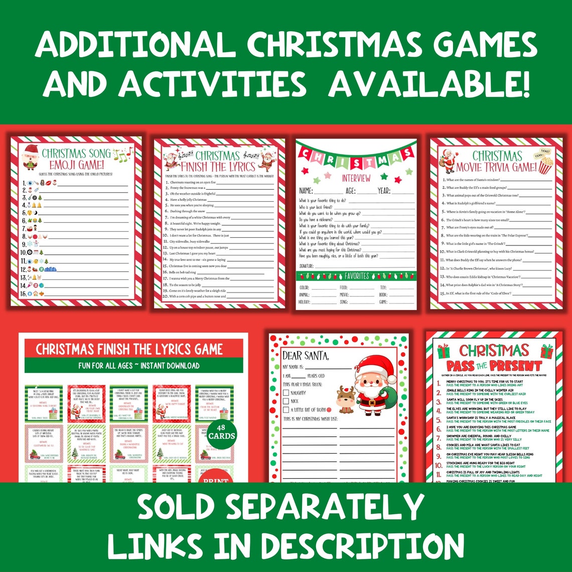 Christmas Gift Exchange Dice Game, Printable Group Christmas Game, Easy