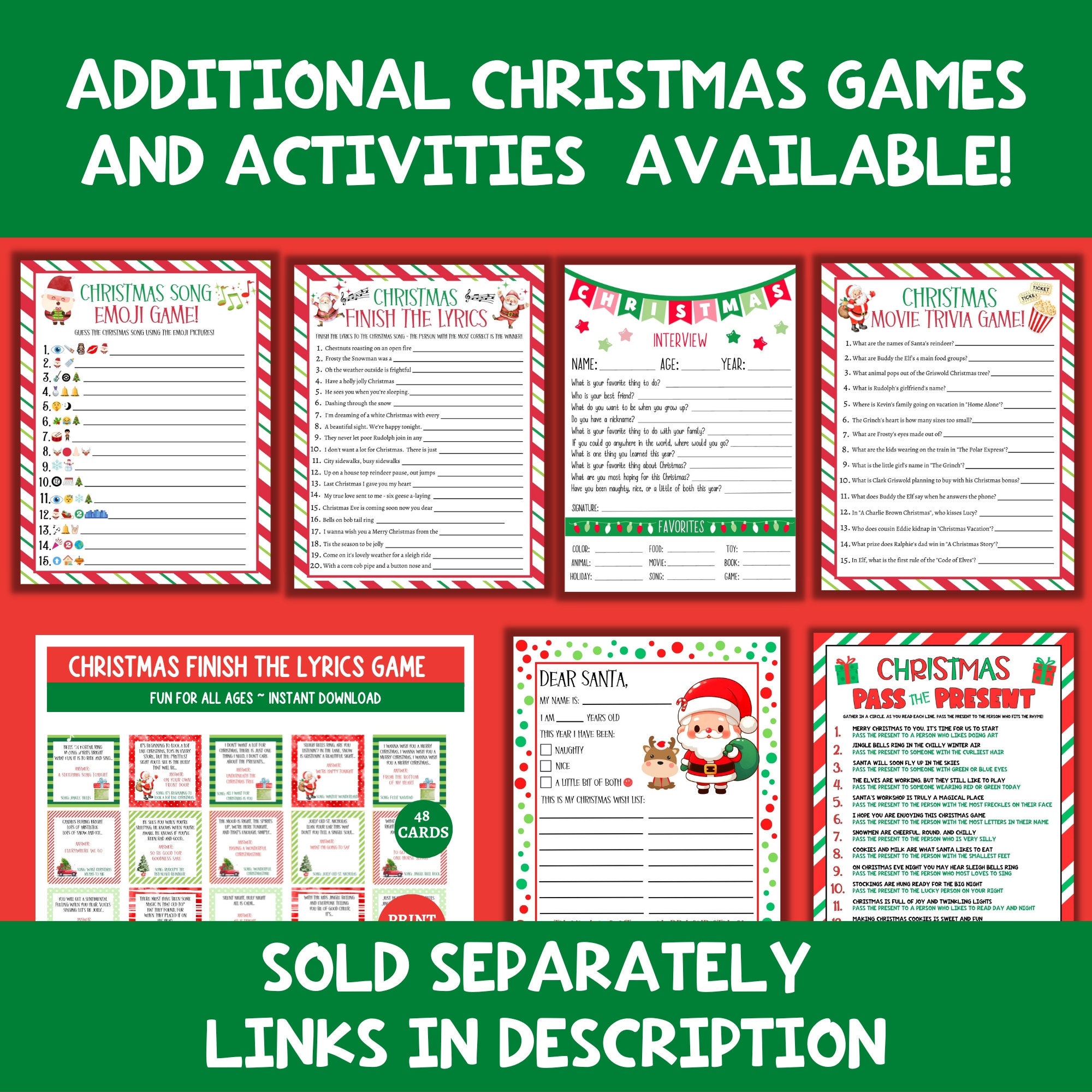 Christmas Gift Exchange Dice Game, Printable Group Christmas Game, Easy