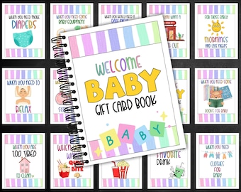 New Mom Gift Card Book, Printable Baby Shower Gift, New Baby Gift Card Book, Pregnancy Gift, Mom To Be Gift, New Parents Gift