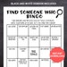 Kid Version Find Someone Who Bingo, Kid Icebreaker Game, Classroom Find ...