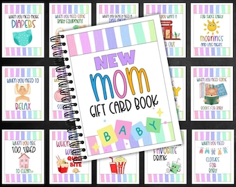 New Mom Gift Card Book, Printable Baby Shower Gift, New Baby Gift Card Book, Pregnancy Gift, Mom To Be Gift, New Parents Gift