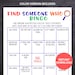 Kid Version Find Someone Who Bingo, Kid Icebreaker Game, Classroom Find ...