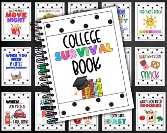 Printable High School Graduation Gift, Open When Gift, College Care Package, College Gift Card Book, Gift for College High School Graduates