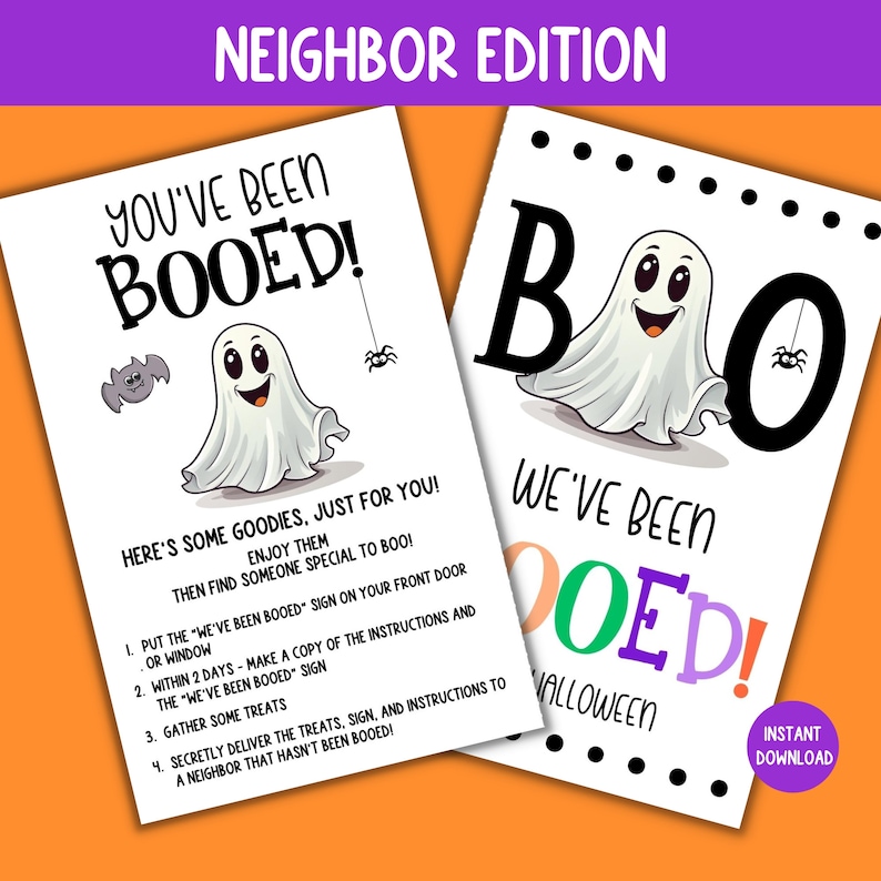 You #39 ve Been Booed Game Printable Booed Game for Neighbors Booed Sign You #39 ve Been Booed Game Printable Booed Game for Neighbors Booed Sign