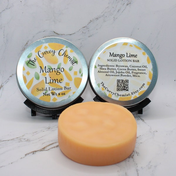 2 oz Solid Lotion Bars in 10+ Scents - Handcrafted in AZ with Beeswax, Cocoa Butter, Shea Butter, Coconut Oil, Sweet Almond Oil & Jojoba Oil