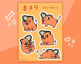 DISCONTINUING SOON CSM Anime Dog Sticker Sheet