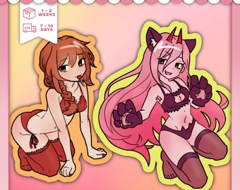 Chainsaw CSM Pin Up Glossy Stickers