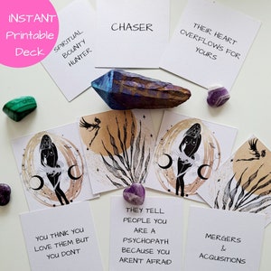 Direct afdrukbaar kaartdek | 144.000 verduidelijkingsdek | 48 afdrukbare kaarten | Tarot- en orakellezingen | Intuïtieve berichten | PDF bestand