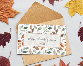 Thanksgiving Notecards PRINTABLE Happy Thanksgiving INSTANT DOWNLOAD ...