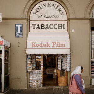 Florence Italy Street Photo &quot;KODAK&quot;, Original Photography Print