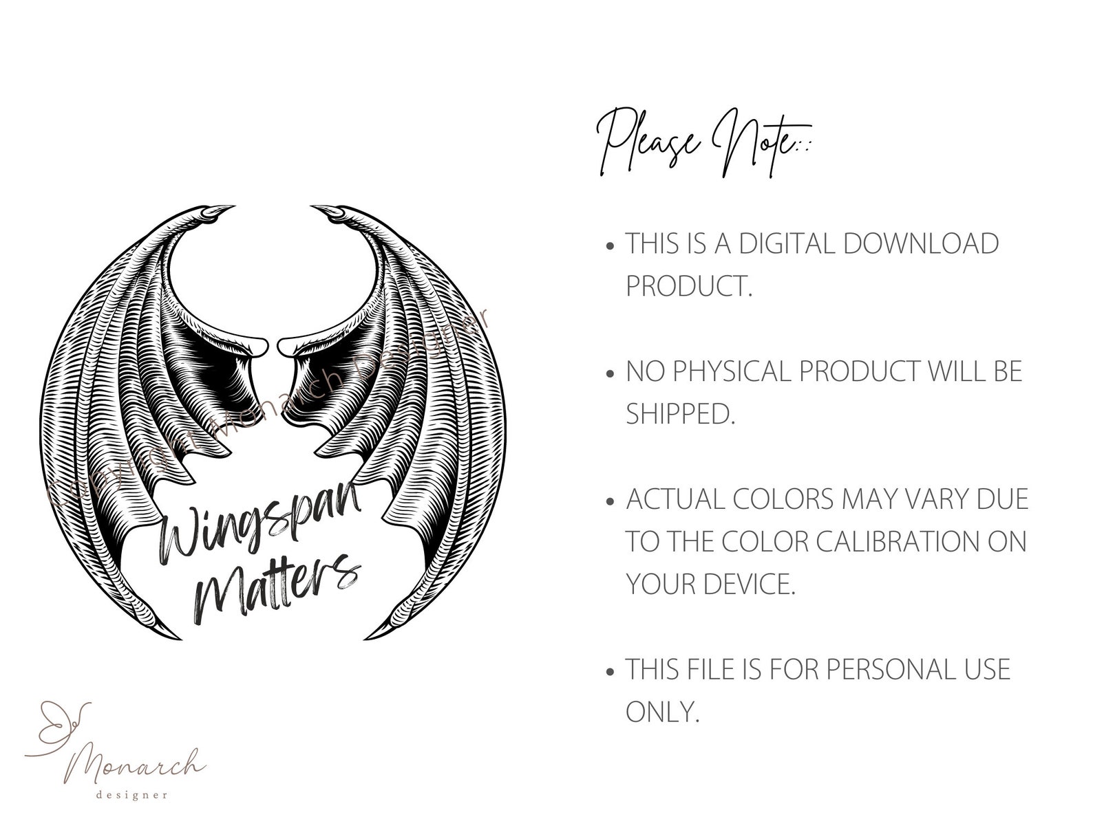 Wingspan ACOTAR Inspired SVG PNG Wingspan Matters Etsy