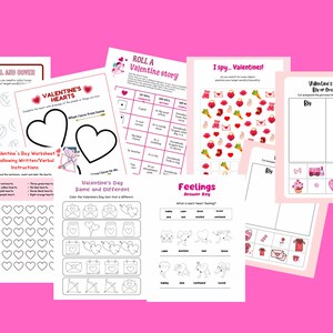 Tareas de habla/lenguaje temáticas del día de San Valentín