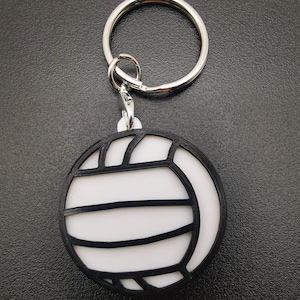 Volleyball Keychain | Volley Ball Keychain Gift for Coaches and Players for Birthday or Volleyball Christmas present