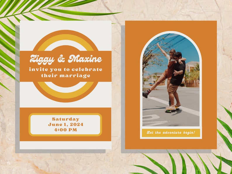 Canva Wedding Invitation Digital Download Print Etsy
