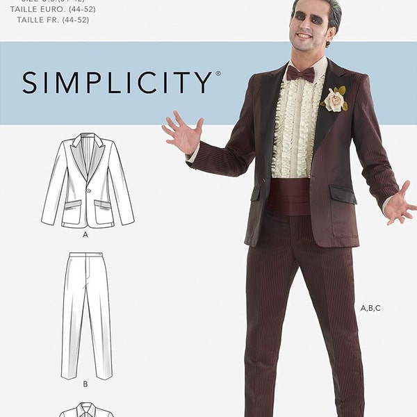 Simplicity S9170 - Men's Tuxedo Costume - Beetlejuice