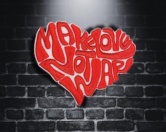 LOVE NOT WAR - Patch thermocollant - @thepatchalley