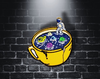 ASTRONAUT MUG - Iron on Patch - @thepatchalley