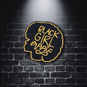 BLACK GIRL MAGIC - Iron on Patch - @thepatchalley