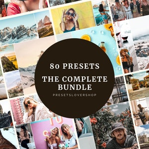 80 Lightroom Preset Bundle | Mobile and Desktop, Preset for Influencer and Blogger, Lightroom Preset Pack, Instagram Filter