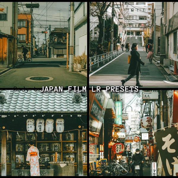 Japan Film Lightroom Presets, 5 Presets For Mobile, Daily Influencer Filter, Film Look Preset, Classic Film, Analog, 35mm Vintage Presets