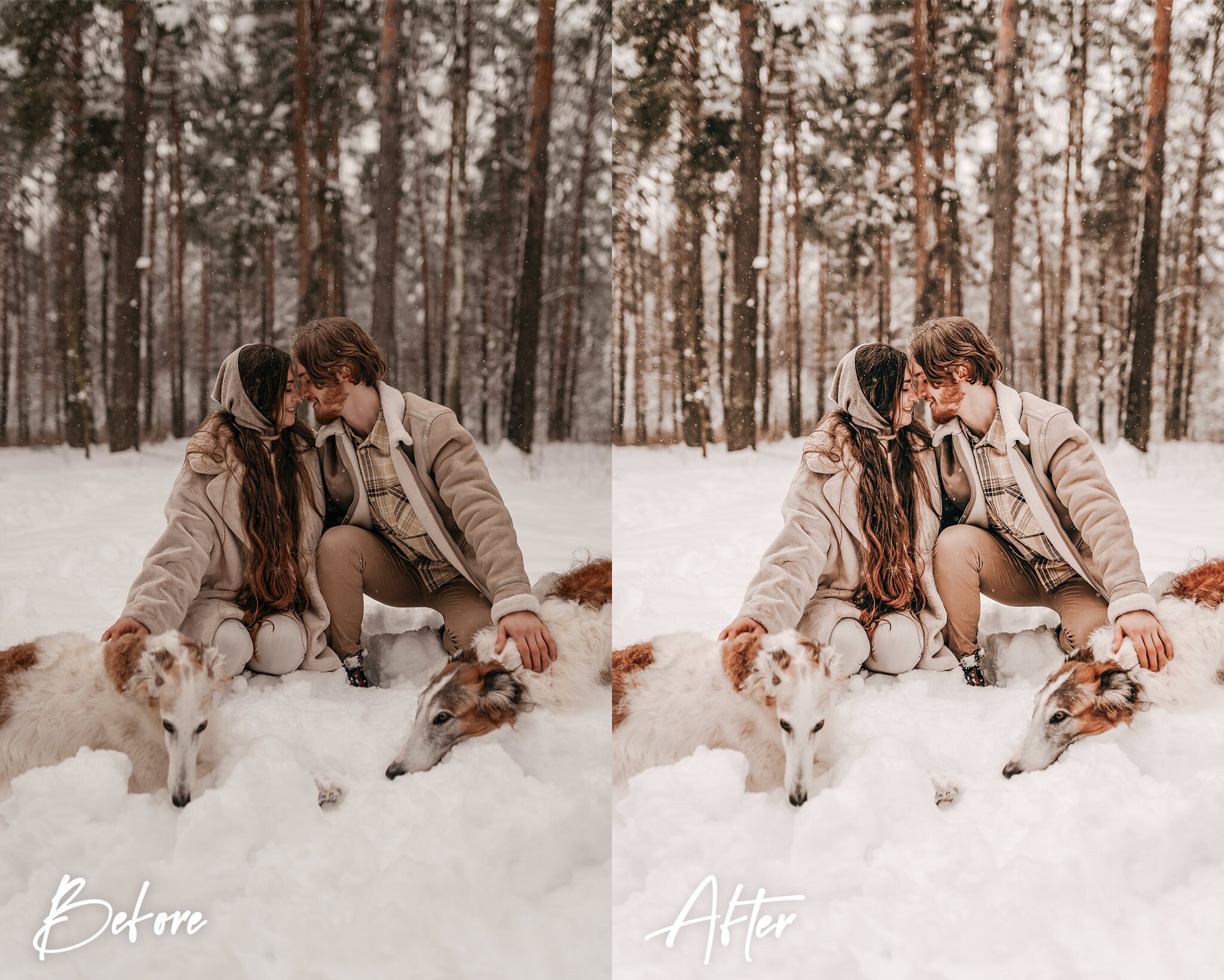 5 Cozy Winter Lightroom Presets, Mobile and Desktop, Winter Outdoor ...
