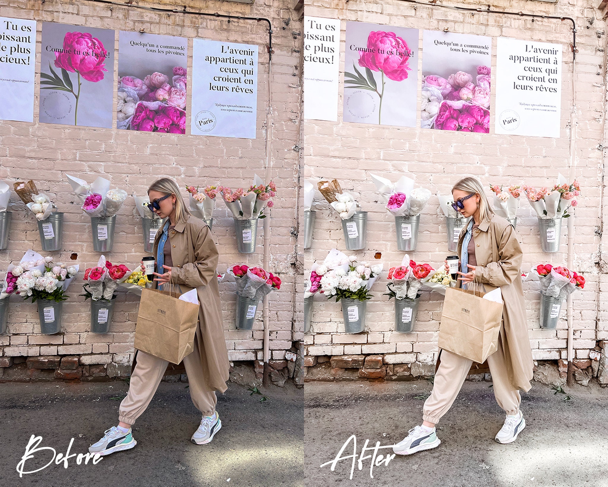 5 Aesthetic Lightroom Presets, Mobile and Desktop, Preset for