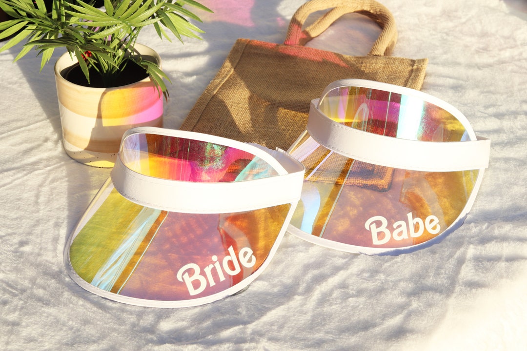 Bachelorette Visor Personalized Bride Visor Pool Party Sun Visor Party Favors Etsy
