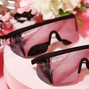 Polarized Silver Bachelorette Custom Sunglasses / Bach Bridal Personalized Beach Sunglasses / Oversized Style Cute Sunglasses Polarized