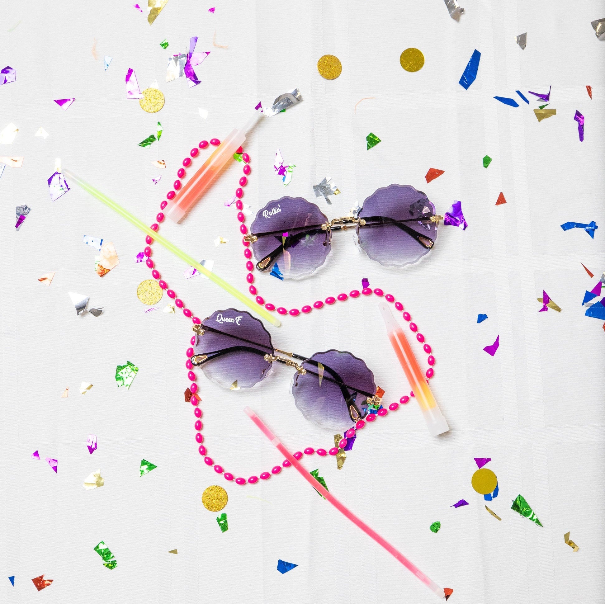 Cute Festival Oversized Sunglasses / Festival Shades Custom  display picture 1
