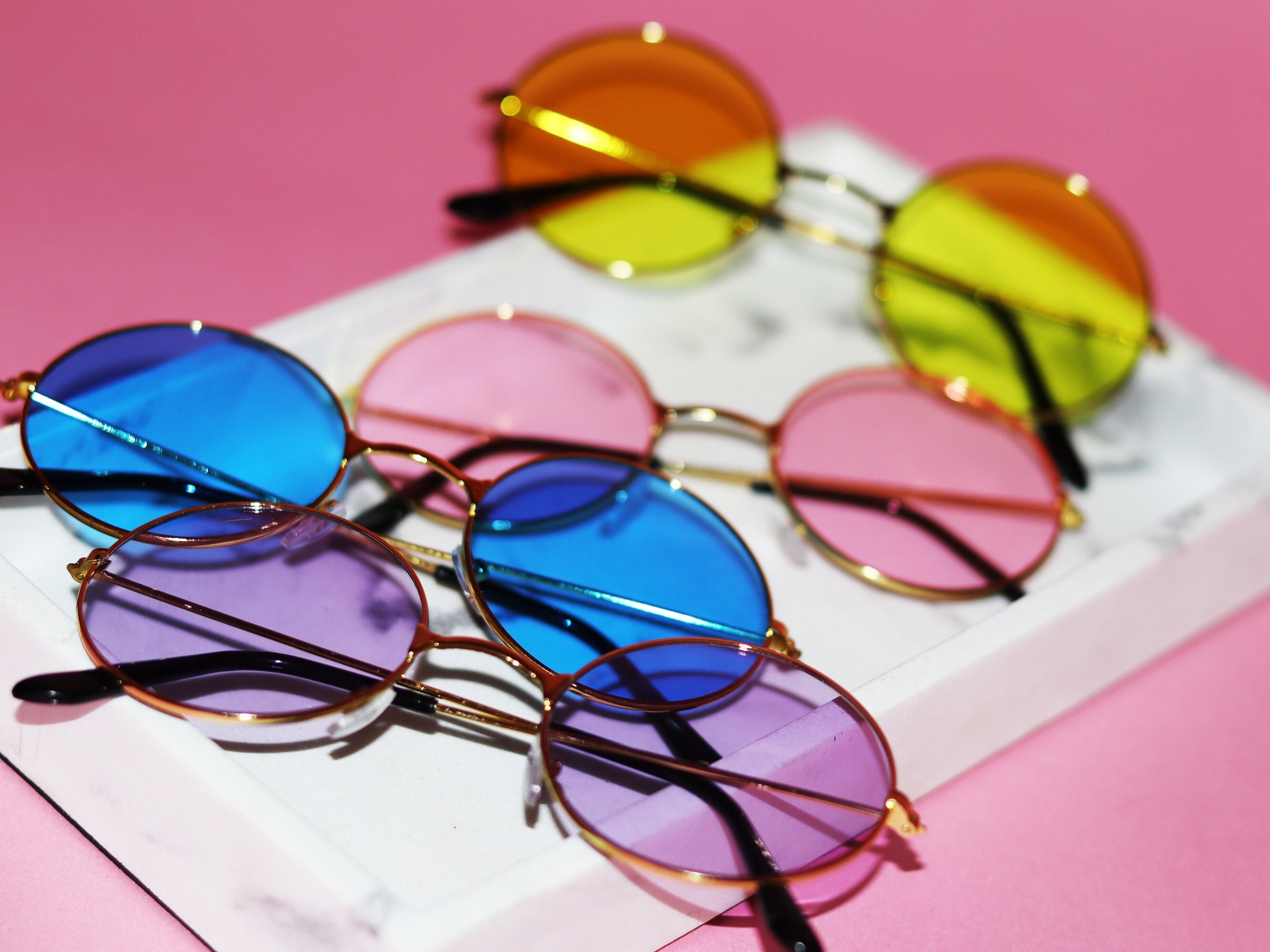 Cute circle sunglasses 2025