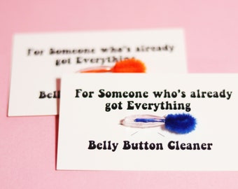 Belly Button Lint Cleaners / Small Funny Gag Gift Idea / For Someone Who Has Everything Gift