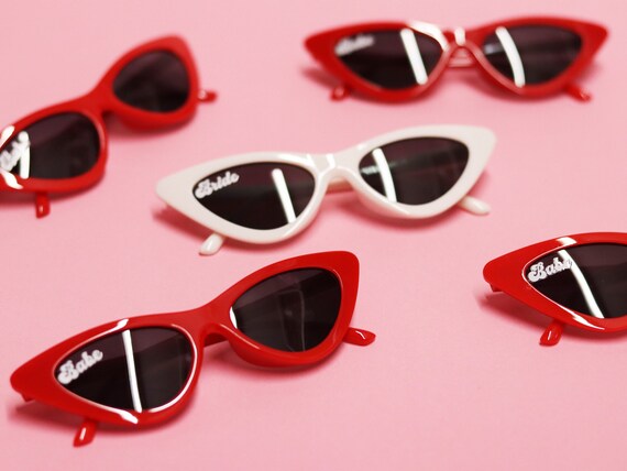 Bachelorette Retro Cat Eye Sunnies Set / 4 5 6 8 10 12 15 16 