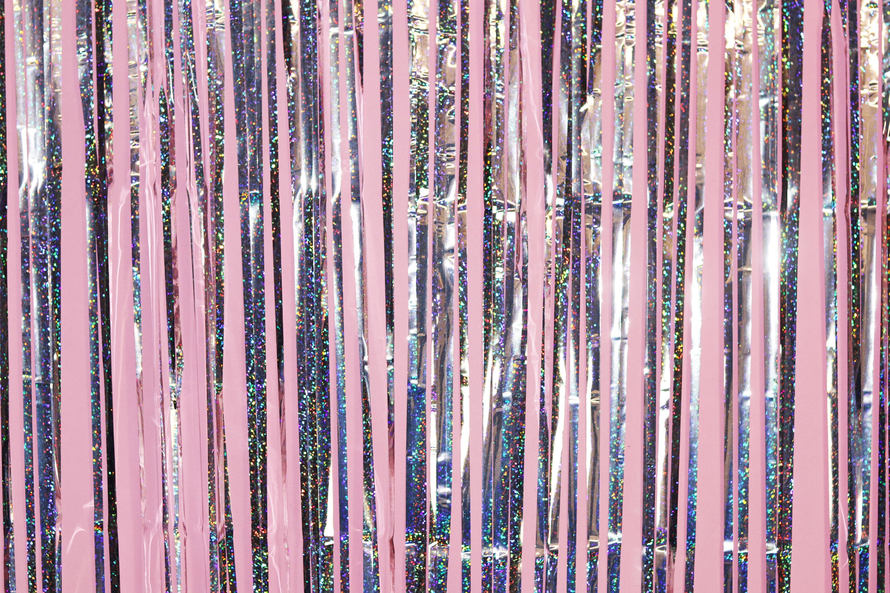 Tinsel Fringe 8 Wide Tinsel Trim JUWAIre Tinsel Garland Dance Costume Fringe Trimming Shiny Foil Effect Party Decor Tassel Lace (5 Y,Multi-Rainbow)
