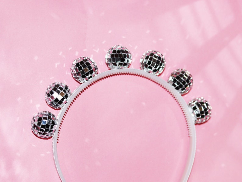 Disco Ball Headband / Birthday Party Retro Celebration One Etsy