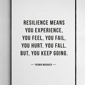 Resilience Wall Art Print For The Office Instant Download Wall Art For Gift Motivational Print For Friend And Family Wall Art For The Home
