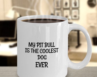 Pit bull gifts, Pit bull coffee mug, Pit bull dog owner gift, Pit bull lover gift