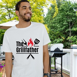 Grillfather SVG PNG Bundle: Funny BBQ Dad Design (Digital Download)