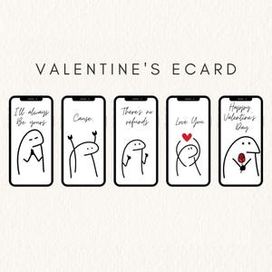 Divertente biglietto elettronico di San Valentino per lui/lei / Biglietto d'amore animato / Download digitale / social media di San Valentino / biglietto elettronico di San Valentino / biglietto animato