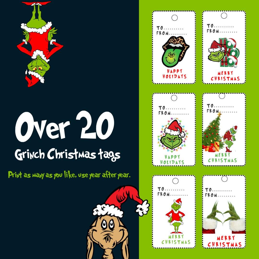grinch-gift-tags-60-gift-ideas-for-2025 for Free Printable Grinch Christmas Gift Tags Grinch Gift Tags - 60+ Gift Ideas for 2025 for Free Printable Grinch Christmas Gift Tags