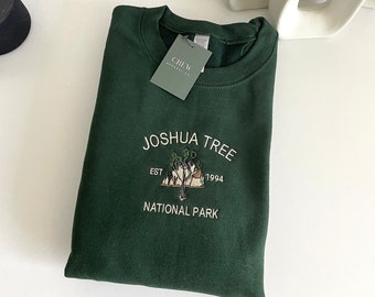 Joshua Tree Embroidered Sweatshirt | Crewneck | Embroidered Crewneck | National Parks | Sweatshirts | Nature-Inspired