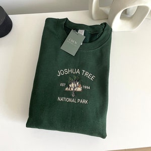 Joshua Tree Embroidered Sweatshirt | Fall Crewneck | Embroidered Crewneck | National Park Sweatshirt