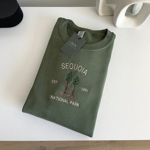 Sequoia National Park Embroidered Sweatshirt | Crewneck | Travel Crewneck | Unisex Sweatshirts