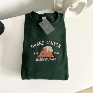 Grand Canyon Embroidered Sweatshirt | Fall Crewneck | Travel Crewneck | Unisex Sweatshirts