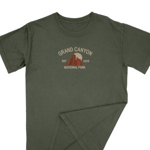 Grand Canyon National Park Embroidered T-Shirt | Unisex | Adventure-Inspired Apparel | Comfort Colors | Embroidery