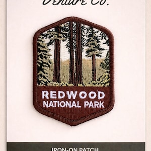 Redwood National Park Embroidered Patch | Iron-On Souvenir