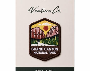 Grand Canyon National Park Patch | Iron-On Embroidered Patch | Hiking Patch | Adventure Gift | National Parks Gift