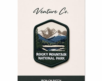 Rocky Mountain National Park Embroidered Patch | Iron-On Souvenir