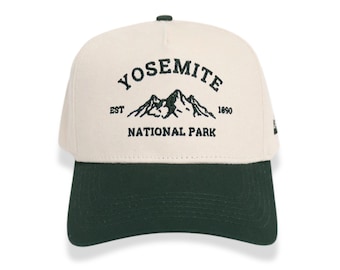 Yosemite National Park Hat | Two-Toned Hat | Nature Hat | Travel Hat | Outdoor Explorer Cap