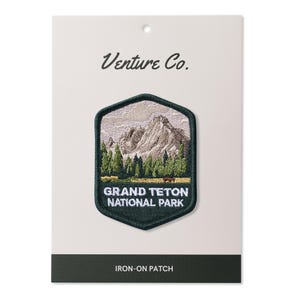 Grand Teton National Park Aufnäher gestickt - Malerisches Souvenir für Outdoor-Enthusiasten, Wanderer und Nationalpark-Liebhaber